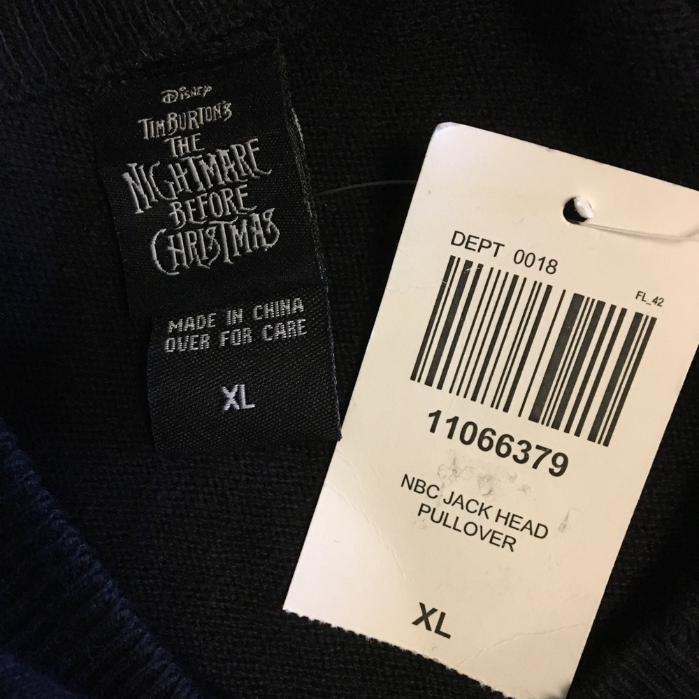 NWT DISNEY NIGHTMARE BEFORE CHRISTMAS sweater - Picture 2 of 6